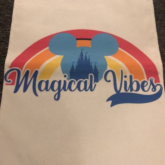 Disney Magical Vibes Gray Castle Rainbow Yard Garden Flag NEW - Picture 2 of 4